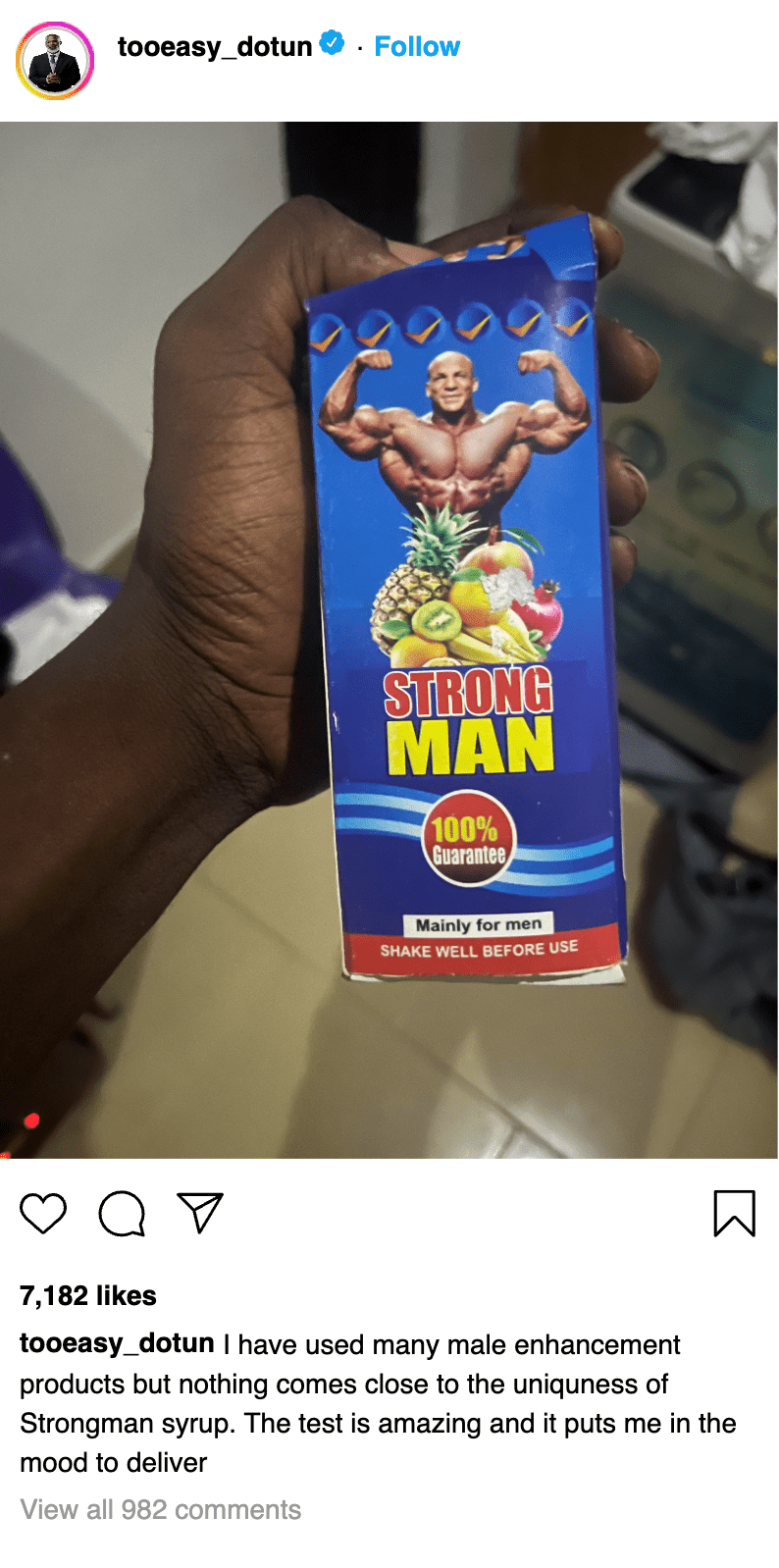 Strong Man customer testimonial 4